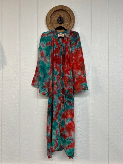 Crepe Sari Woodstock Duster Dress 0226 188