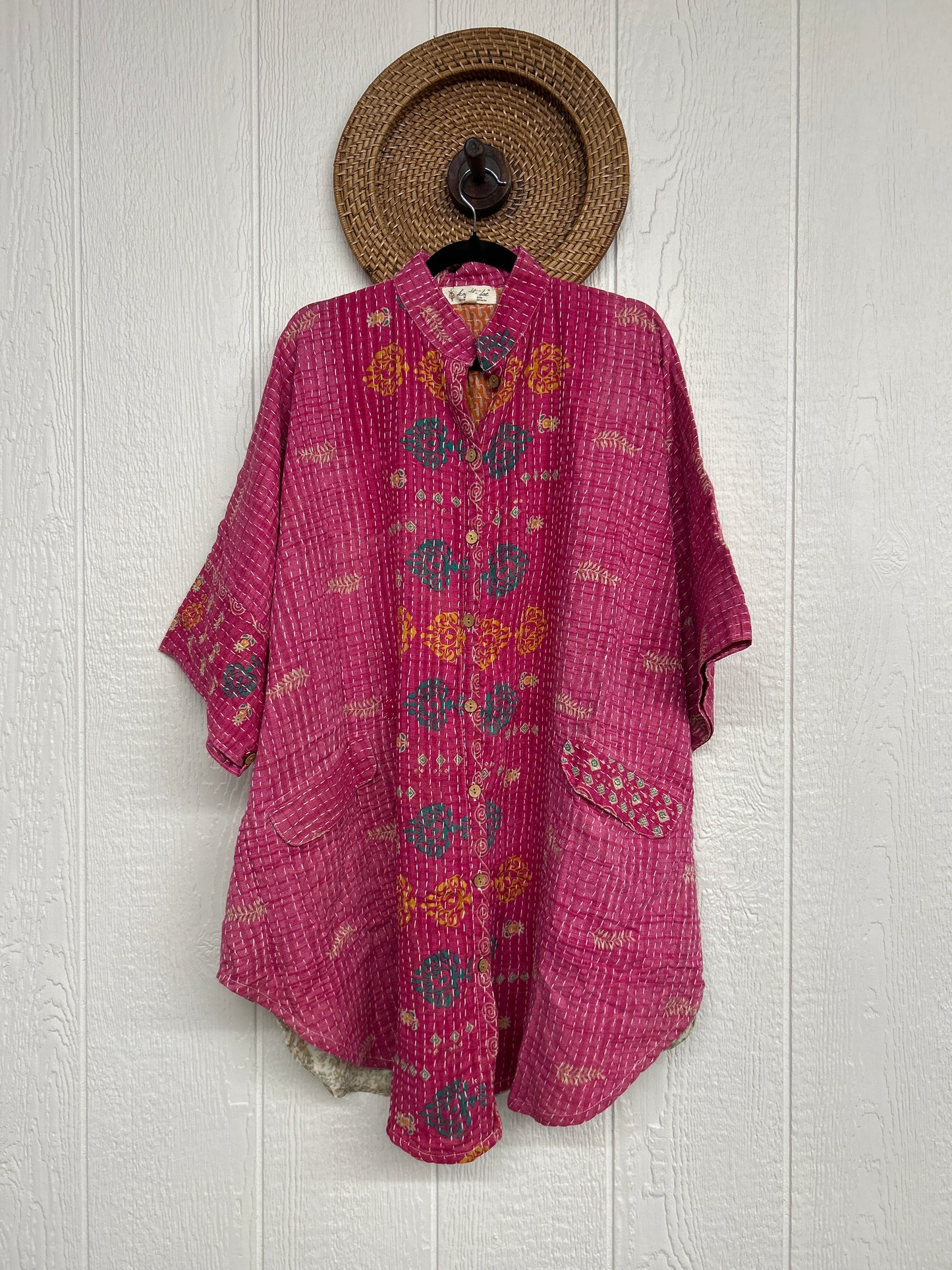 Pareo Kantha Free To Be Button-Down 0426 262