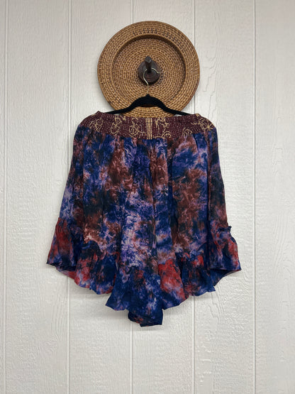 Crepe Sari Lover Cropped Culottes 0726 234