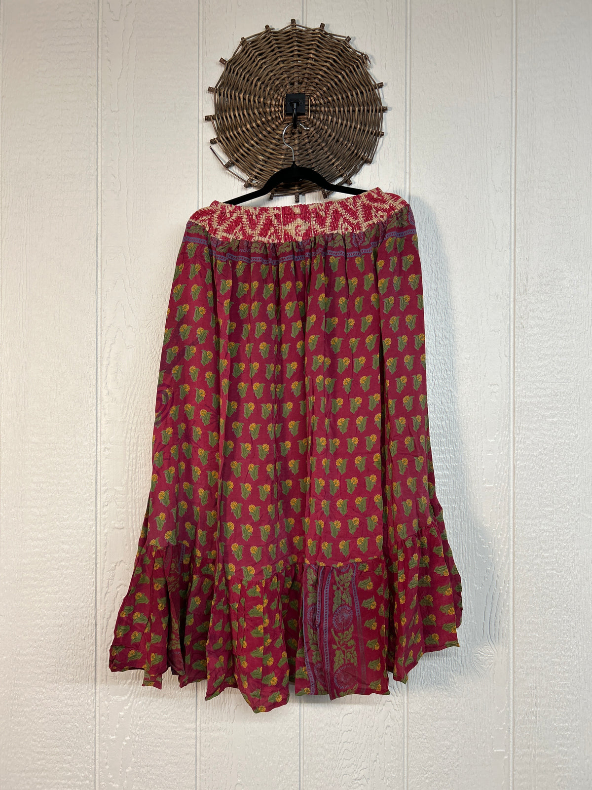 Crepe Sari Dahlia Skirt 1026 190