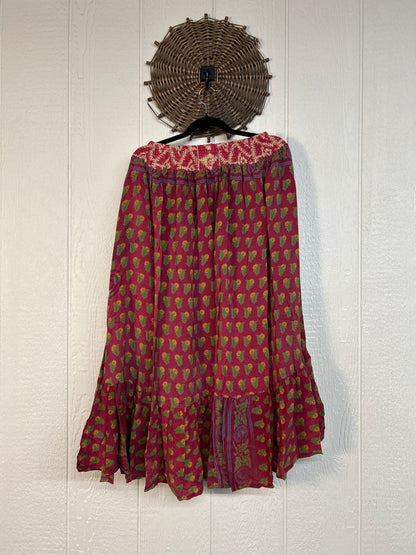 Crepe Sari Dahlia Skirt 1026 190
