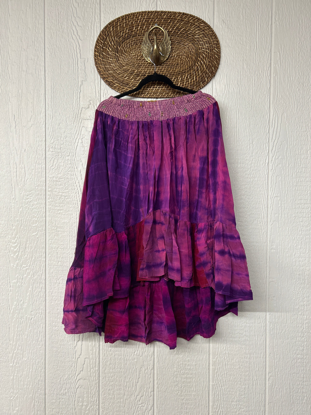 Crepe Sari Dahlia Skirt 1026 089