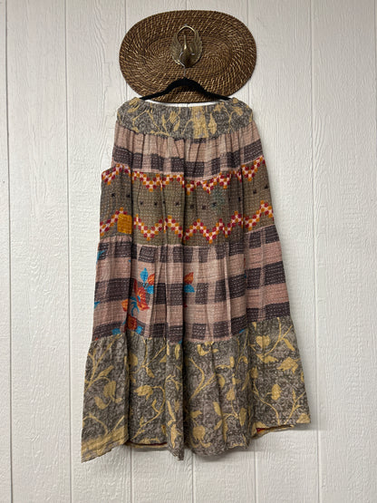 Pareo Kantha Lotus Maxi Skirt 0826 160