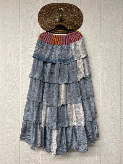 Rasgulla Sari Venus Ruffle Maxi 1125 009