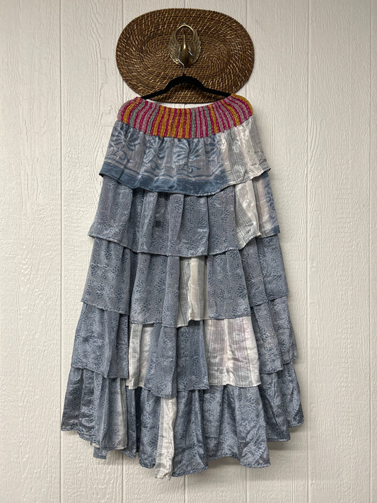 Rasgulla Sari Venus Ruffle Maxi 1125 009