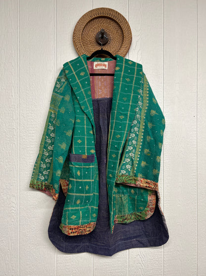 Fine Kantha Drifter Coat 1026 010