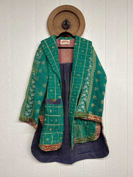 Fine Kantha Drifter Coat 1026 010