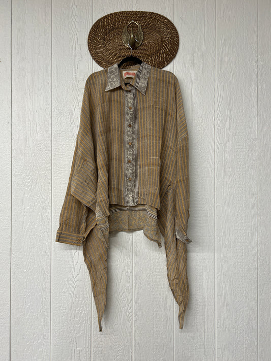 Crepe Sari Nirvana Button Down 1125 146