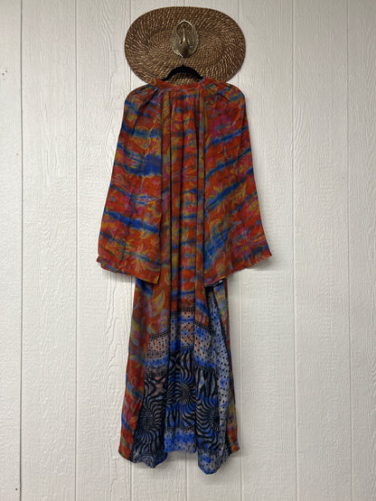 Crepe Sari Woodstock Duster Dress 0226 136