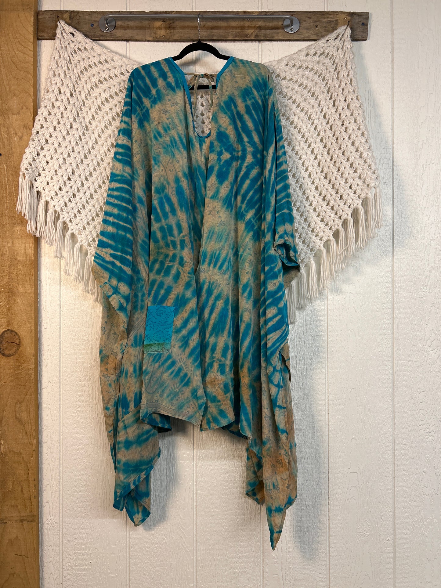 Crepe Sari Orchid Kimono 0626 179