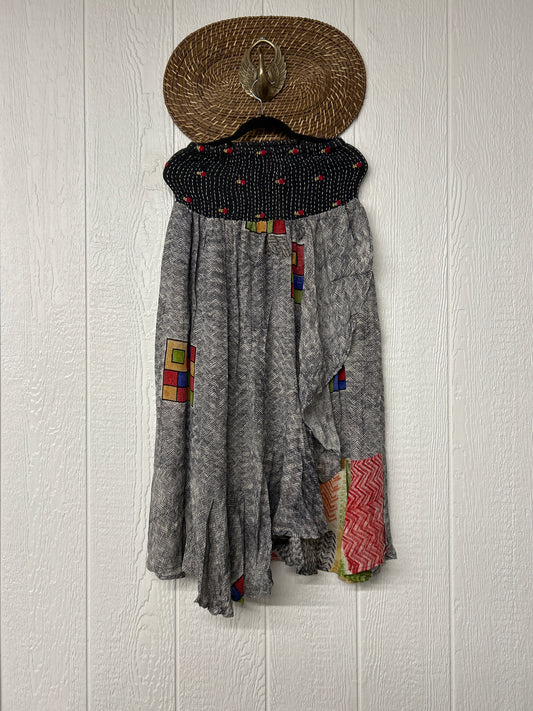 Crepe Sari Inner Peace Wrap Skirt 0626 137