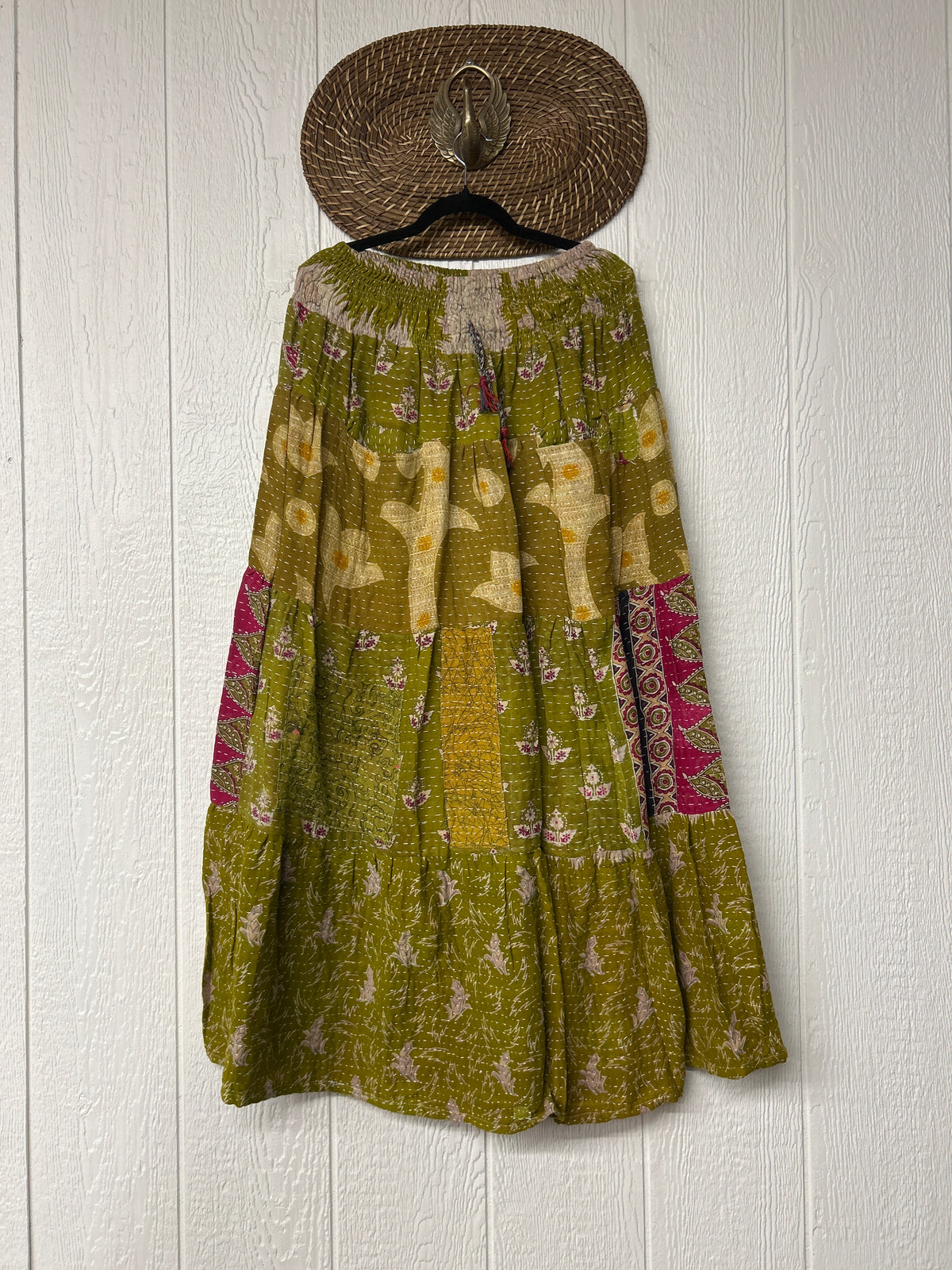Pareo Kantha Lotus Maxi Skirt 0826 212
