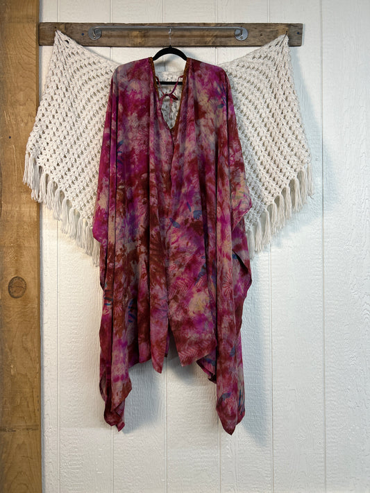 Crepe Sari Orchid Kimono 0626 268