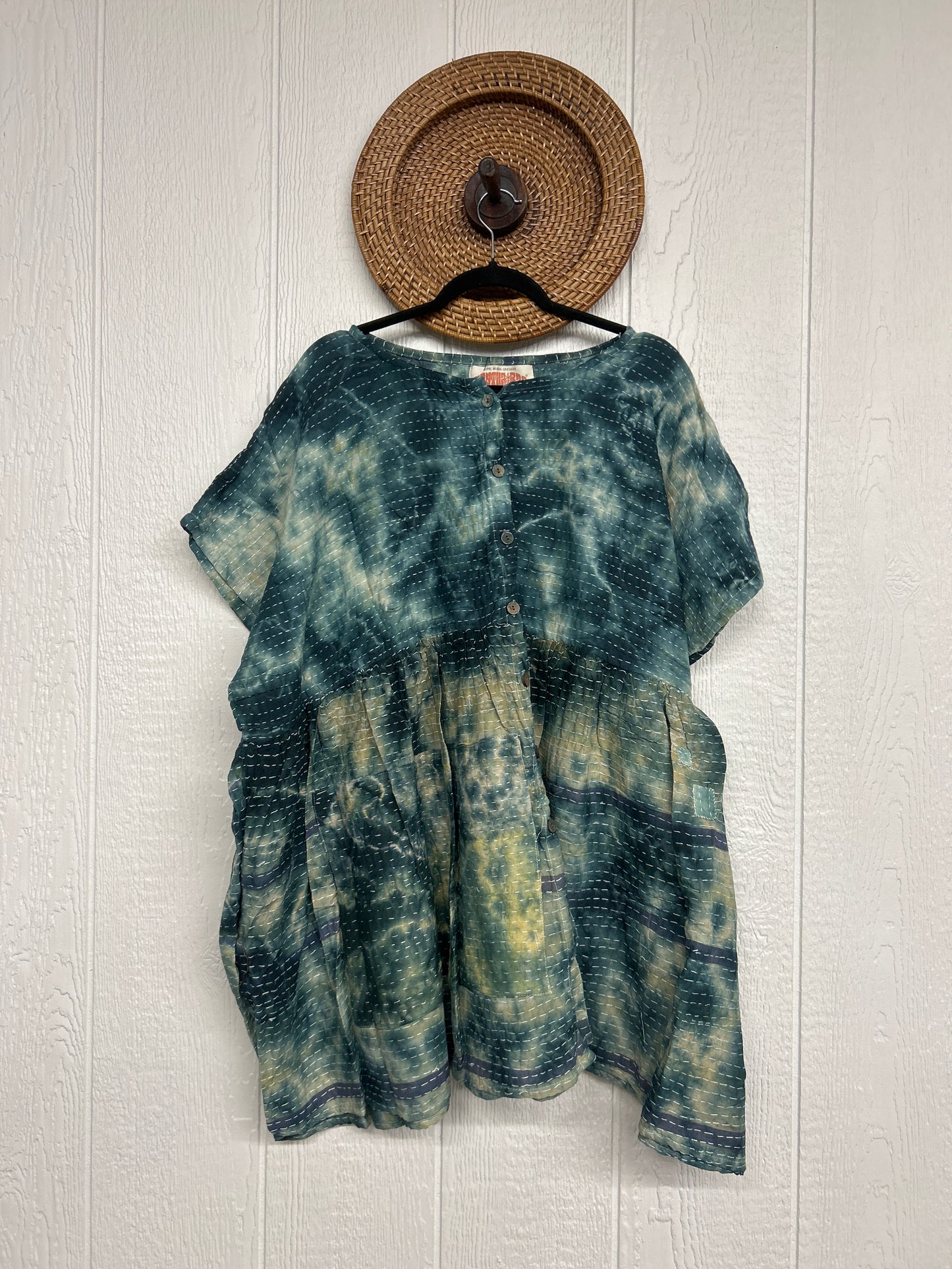 Pareo Kantha Daydreamer Button Down Mini  0526 032