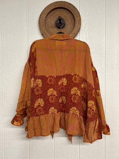 Crepe Sari Wild Rose Top 1225 085