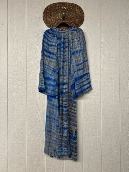 Crepe Sari Woodstock Duster Dress 0226 036