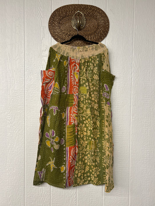 Pareo Kantha Butterfly Cargo Skirt 0426 009