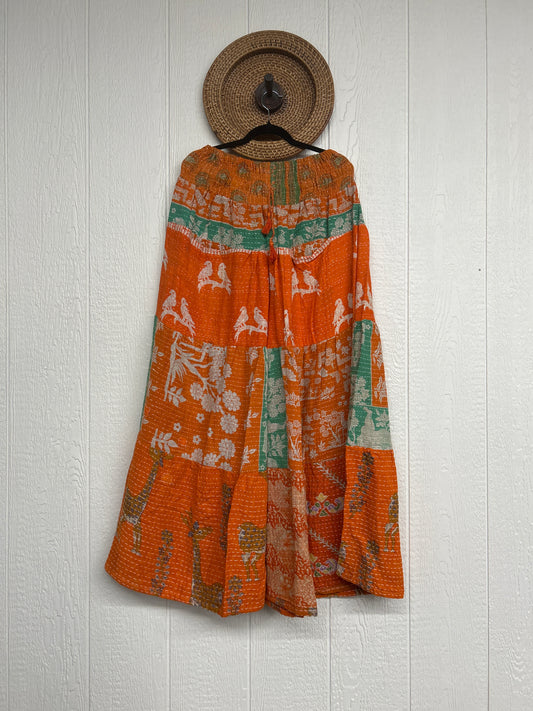 Pareo Kantha Lotus Maxi Skirt 0826 227