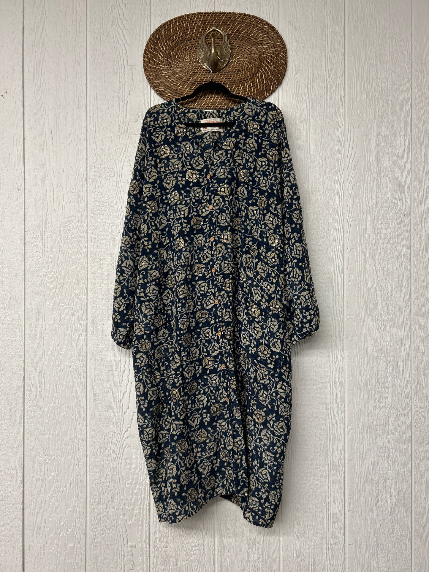Crepe Sari Gaia Duster Dress 0826 007