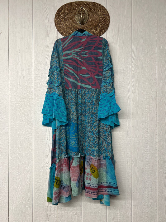 Crepe Sari Rhiannon Duster Dress 0226 137