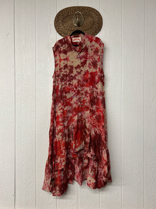 Crepe Sari Summer Dahlia Duster 0726 037
