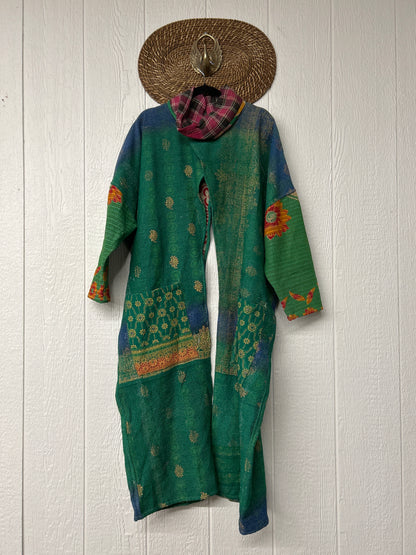 Fine Kantha Cowl Split Pullover 1225 051