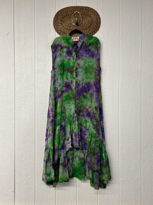 Crepe Sari Summer Dahlia Duster 0726 040