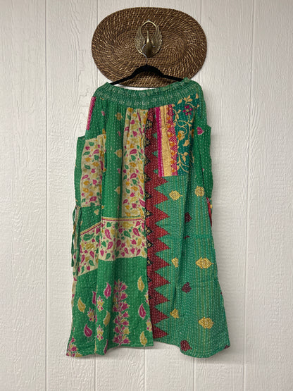 Pareo Kantha Butterfly Cargo Skirt 0426 092