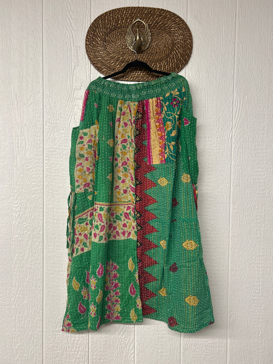Pareo Kantha Butterfly Cargo Skirt 0426 092