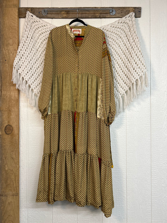 Rasgulla Sari Luminous Maxi Dress 0226 260