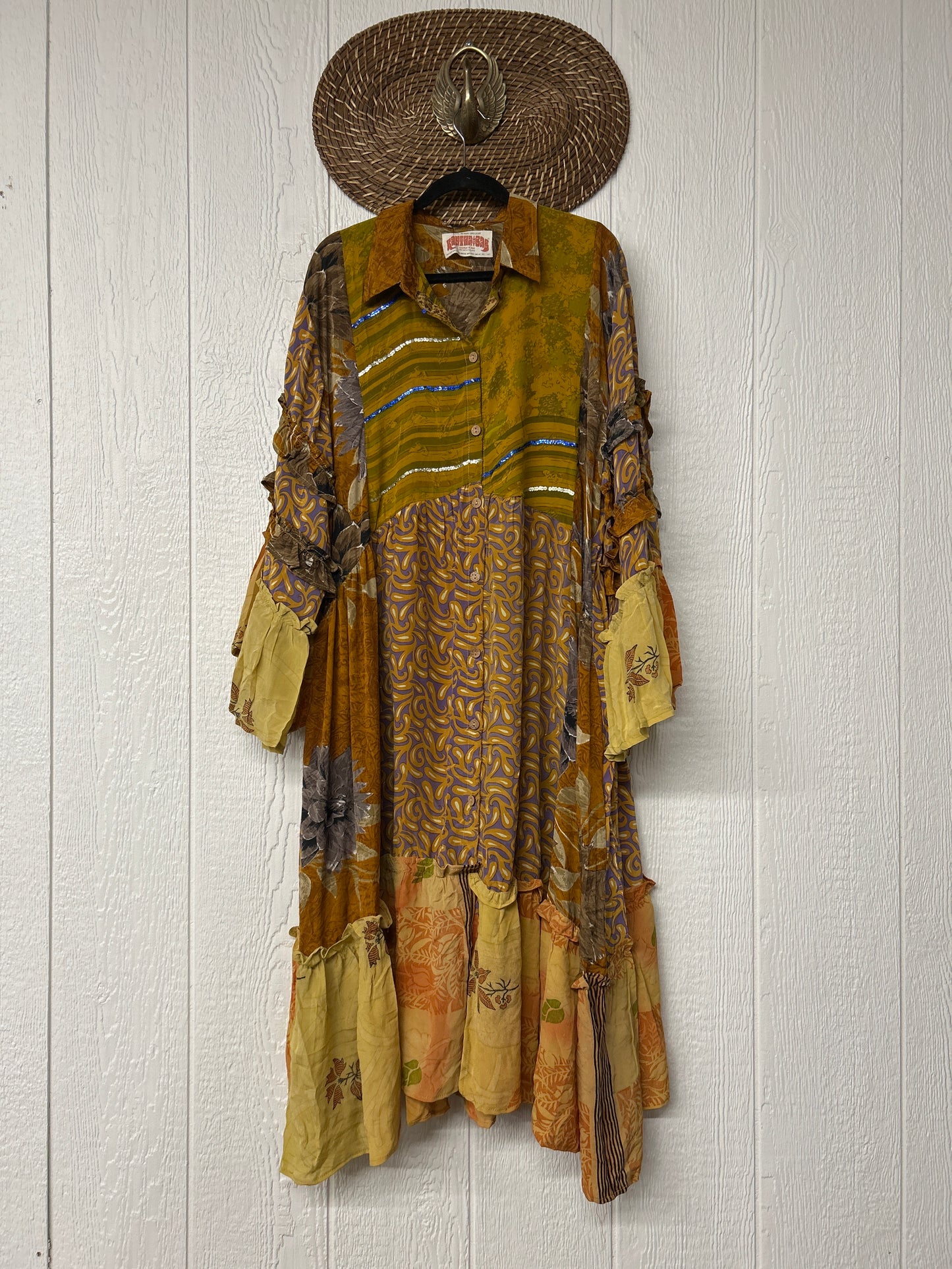 Crepe Sari Rhiannon Duster Dress 0226 074