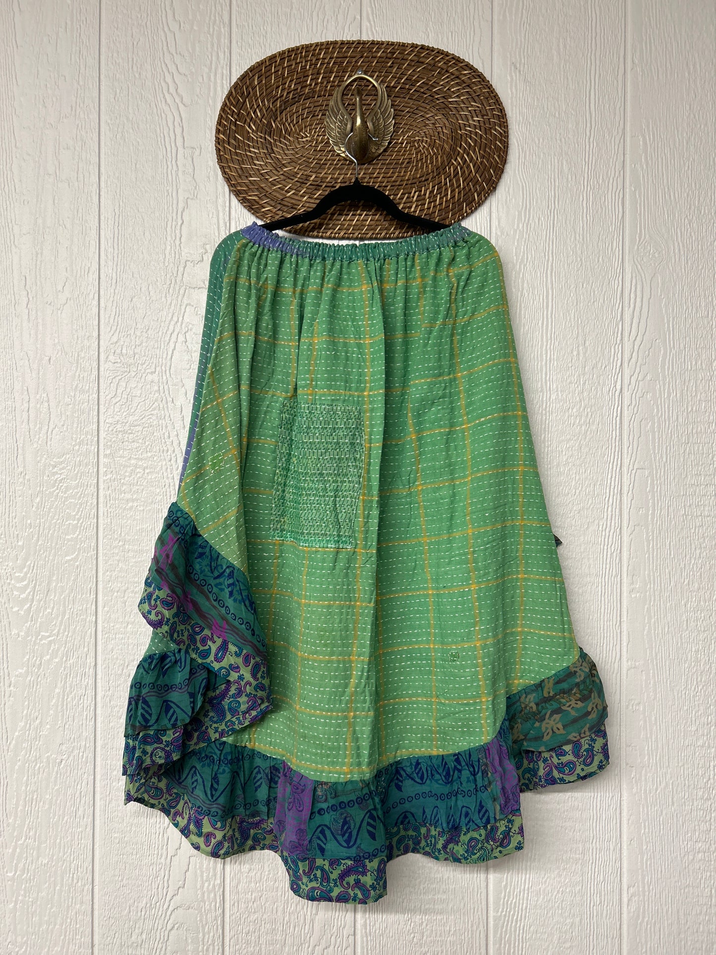 Pareo Kantha Wild Rose Skirt 0426 105