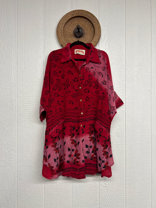 Crepe Sari Free To Be Button Down 0626 201