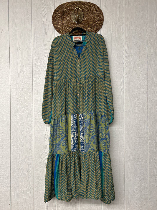 Rasgulla Sari Luminous Maxi Dress 0226 105