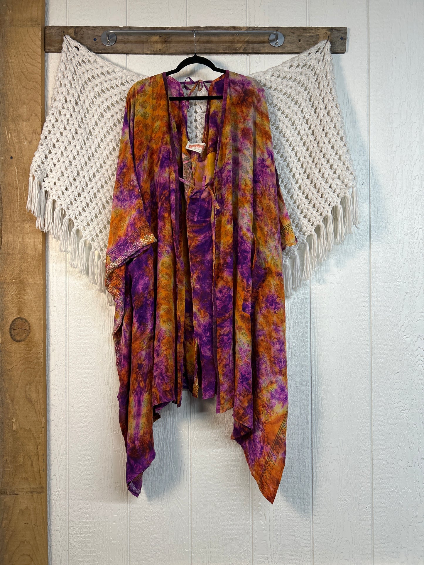 Crepe Sari Orchid Kimono 0626 264