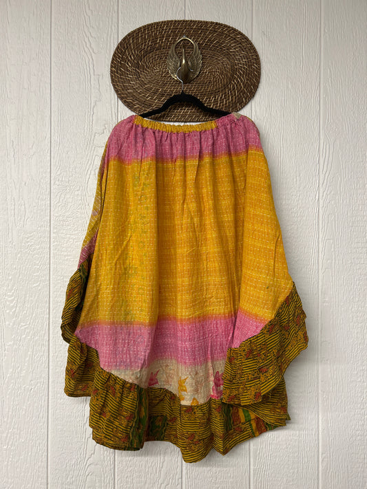 Pareo Kantha Wild Rose Skirt 0426 050
