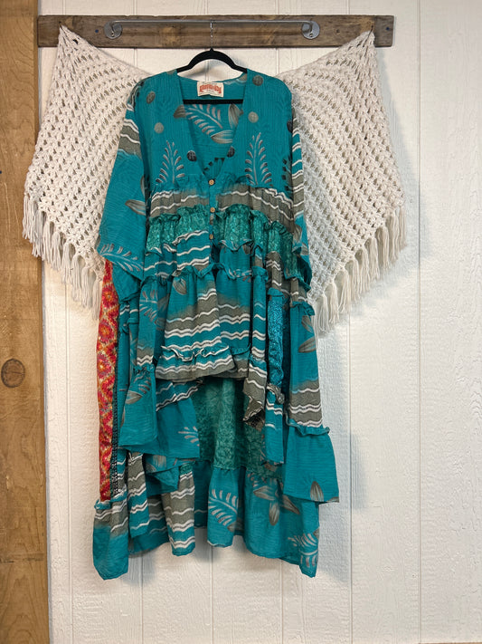Rasgulla Sari Rhiannon Kimono 0826 104