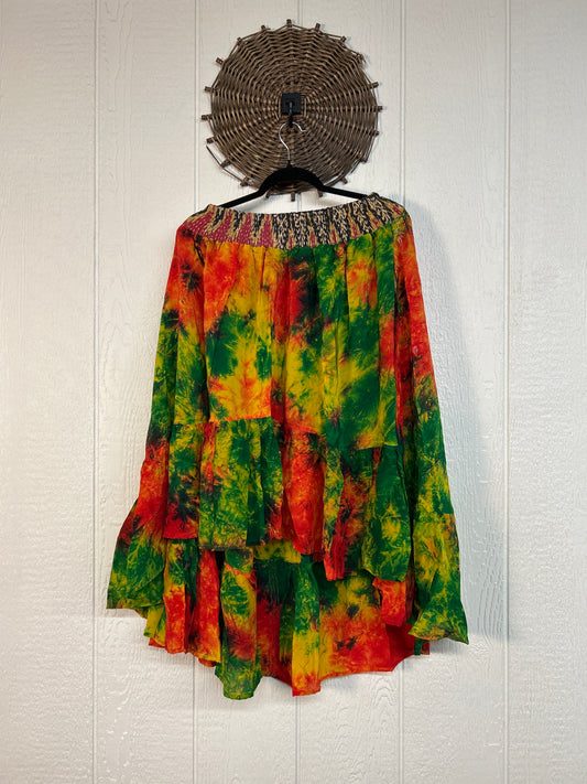 Crepe Sari Dahlia Skirt 1026 151