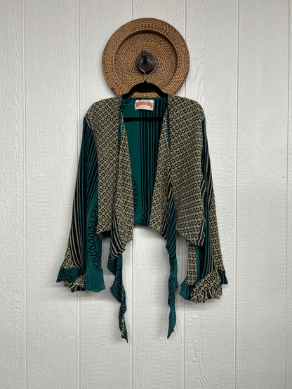 Crepe Sari Zeppelin Crop Shrug 0426 086