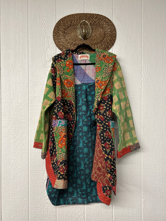 Fine Kantha Drifter Coat 1026 157