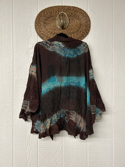 Crepe Sari Wild Rose Top 1026 220