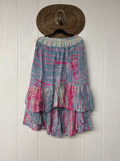 Crepe Sari Dahlia Skirt 1026 014