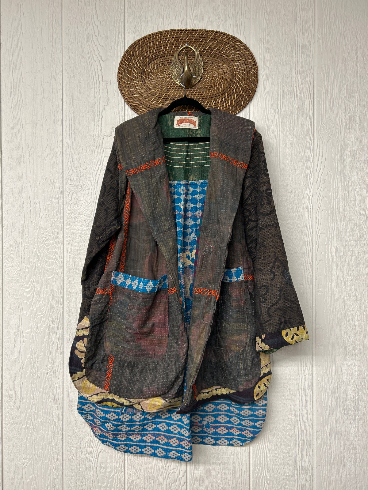 Fine Kantha Drifter Coat 1026 147