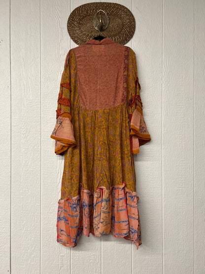 Crepe Sari Rhiannon Duster Dress 0226 004