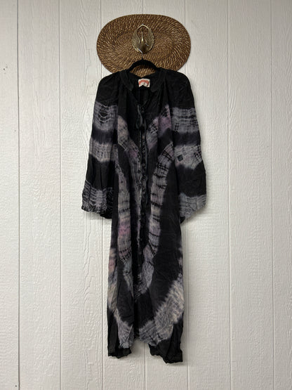 Crepe Sari Woodstock Duster Dress 0526 002