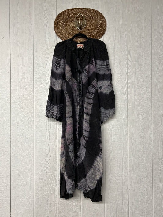 Crepe Sari Woodstock Duster Dress 0526 002