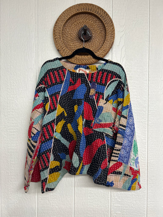 Pareo Kantha Wanderer Pocket Crop Top 0226 194