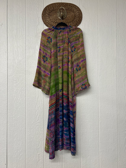 Crepe Sari Woodstock Duster Dress 0226 082