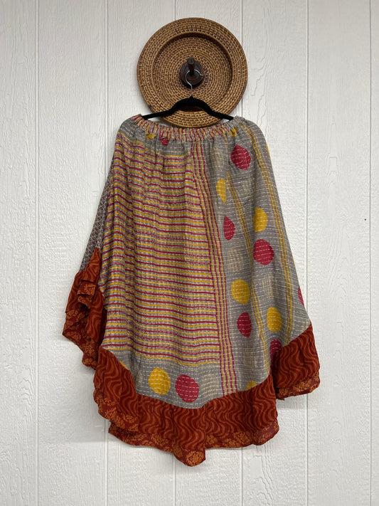 Pareo Kantha Wild Rose Skirt 0426 251