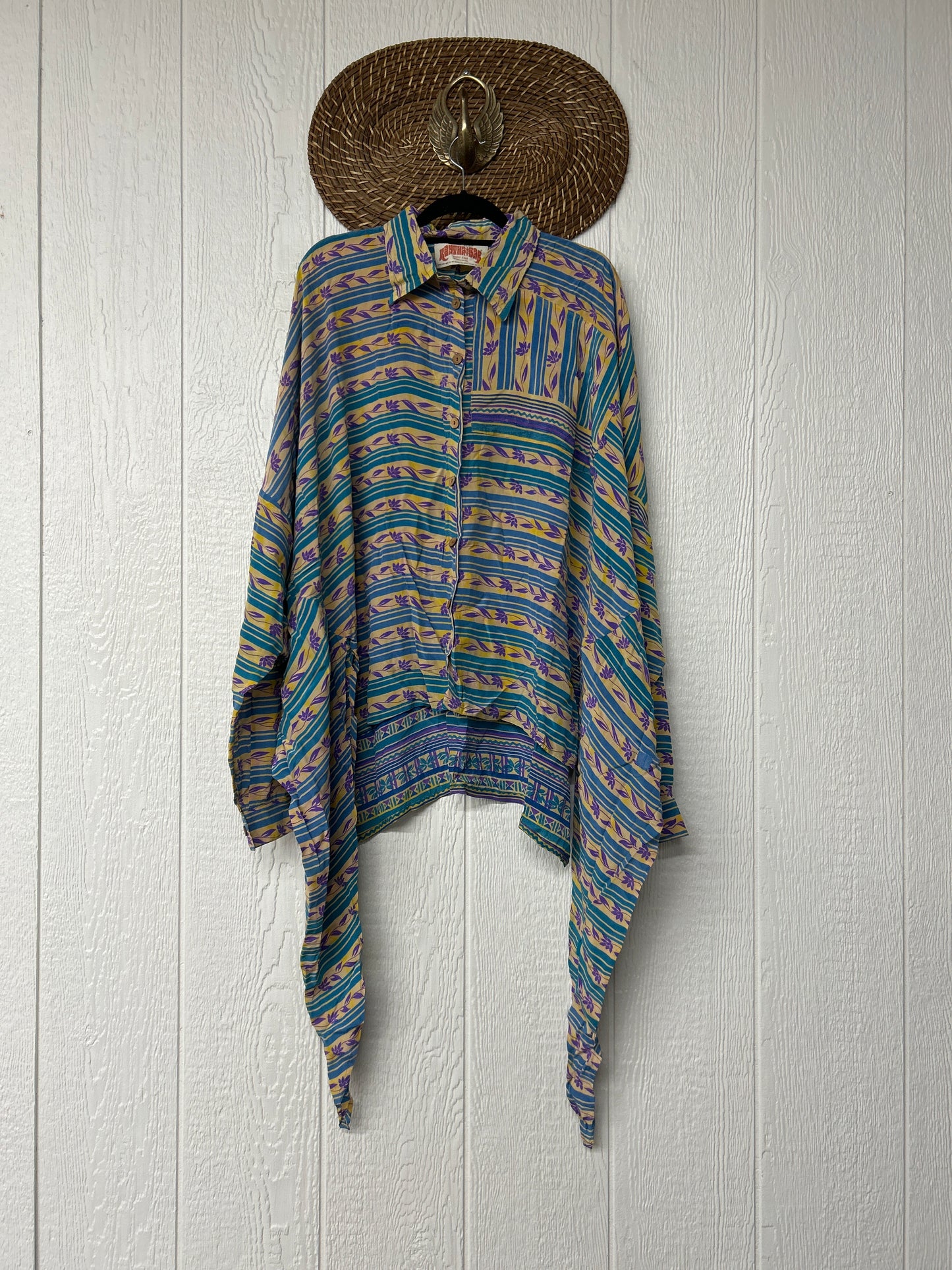 Crepe Sari Nirvana Button Down 1125 016